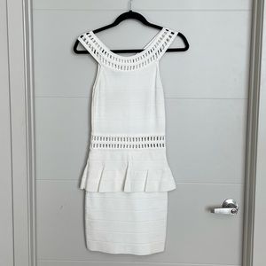 Bebe Bodycon Peplum Dress